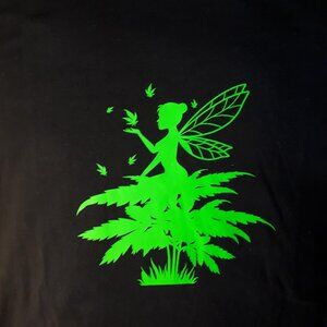 Cannabis Fairy Crew Neck T-Shirt